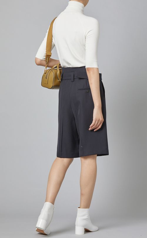 レザーミニラウンドバッグ