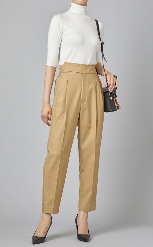 ハイウエストテーパードパンツ