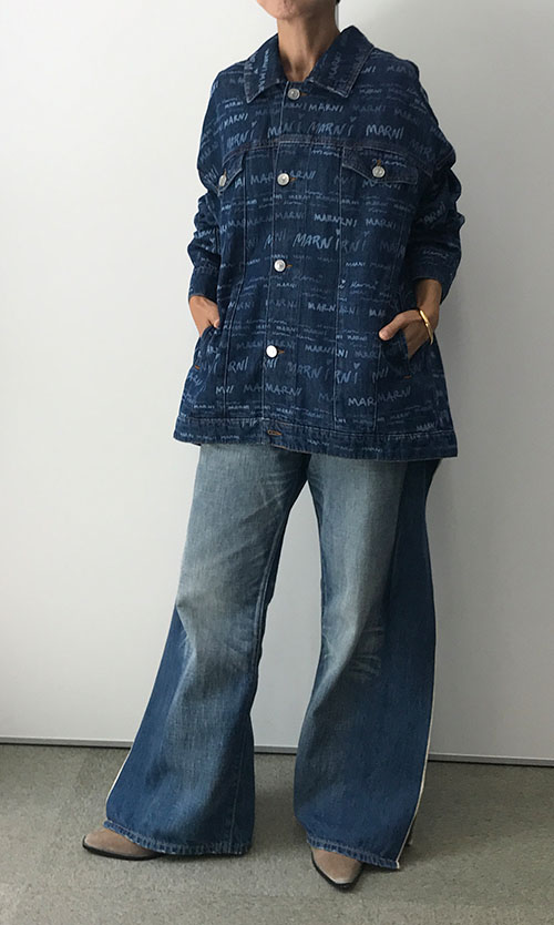 MARNI 刺繍入りデニムジャケット サイズ38