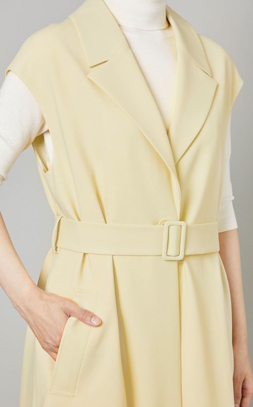 くるみバックルベルトロングジレ