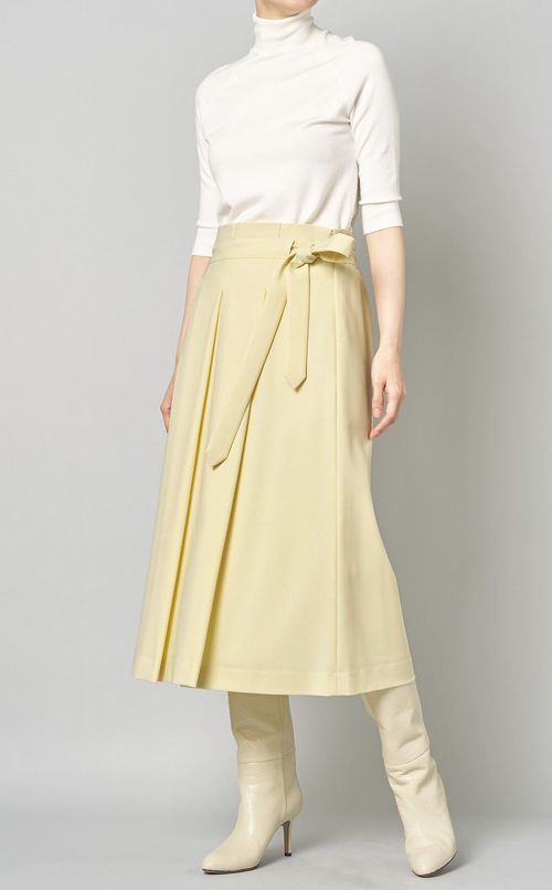 フロントタックミモレスカート