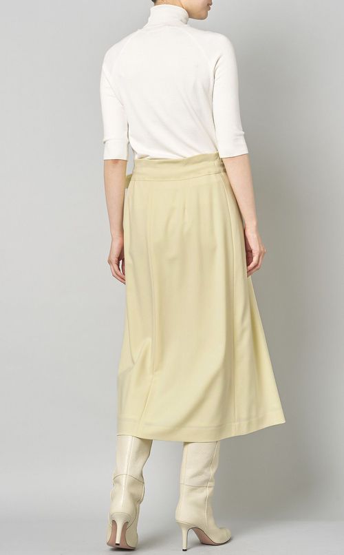 フロントタックミモレスカート