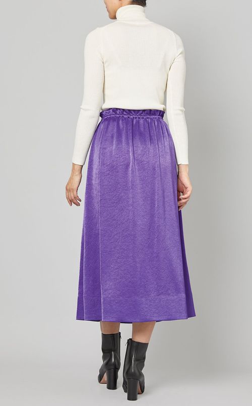 サテンギャザースカート