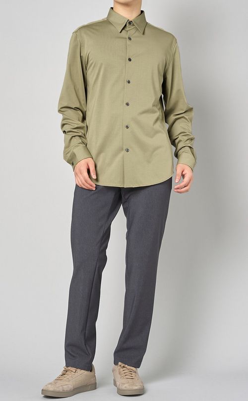 ストラクチャーニットシャツ