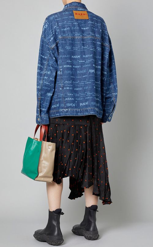 口ゴプリントデニムジャケット