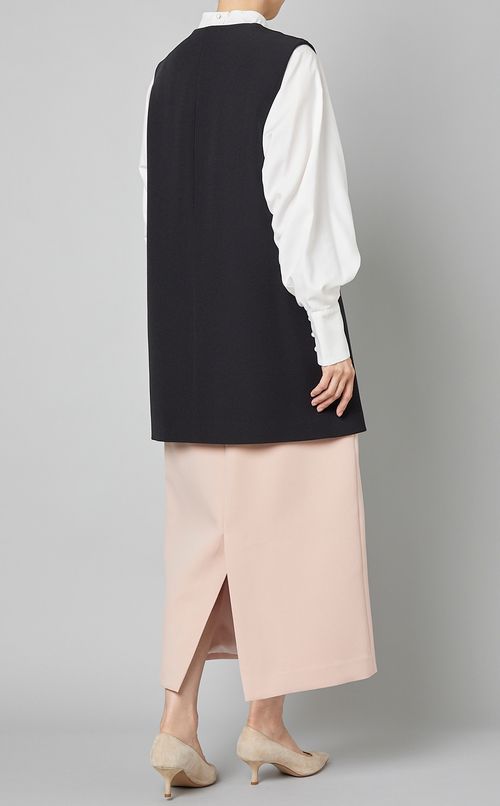 パールネックロングベスト