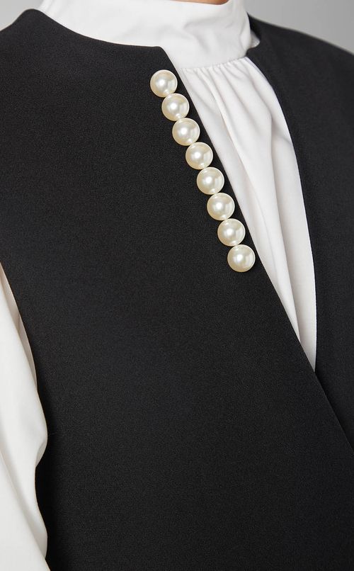 パールネックロングベスト