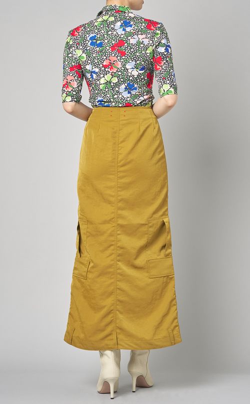 ミリタリーロングタイトスカート