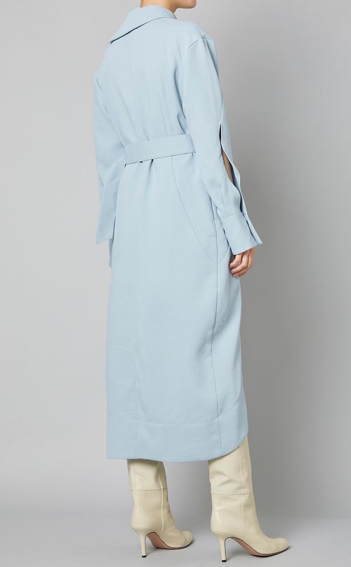 ウェーブカットシャツワンピース