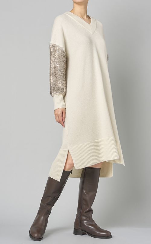 エコファーニットドレス