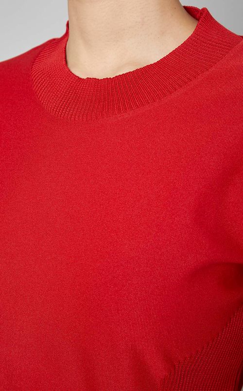 フレアスリーブニッ卜プルオーバー