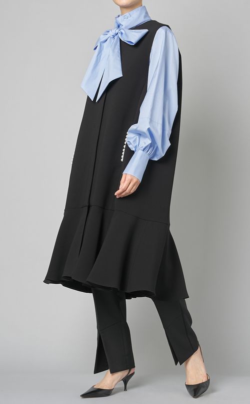 コットンボウタイドレスシャツ