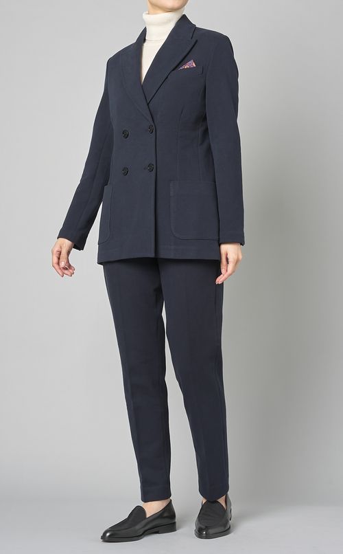 ステッチソリッドダブルブレストジャケット