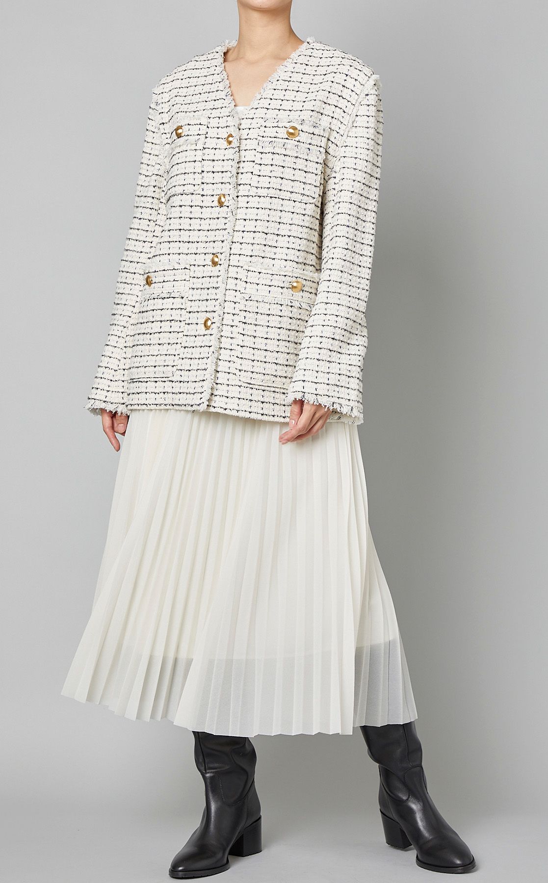 Nanpeeさま専用FRAY I.Dフレイアイディースプリングツイードジャケット FRAY I.Dフレイアイディー スプリングツイードジャケットセレモニー入学式