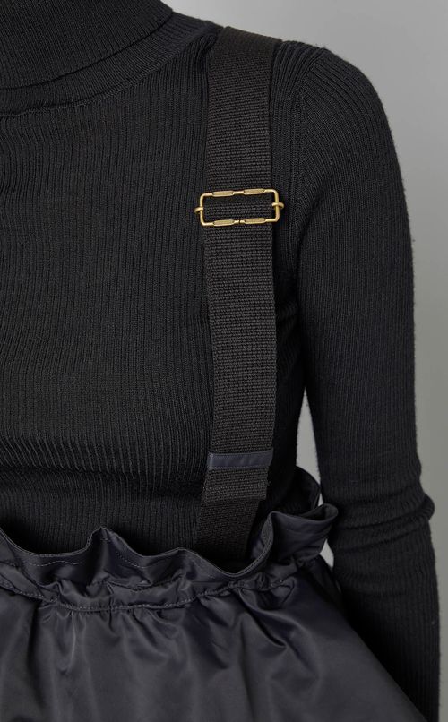 ウエスト切替プリーツジャンパースカート