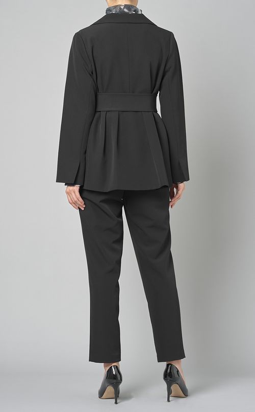 ベルト付バックタックジャケット