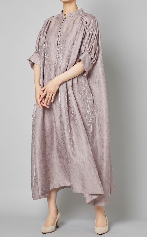 シャイニージャガードフレアワンピース