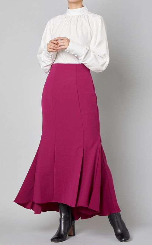 ダブルサテンマーメイドスカート