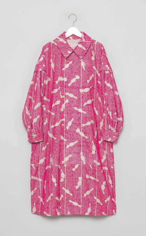 キャンディプリントロングコート