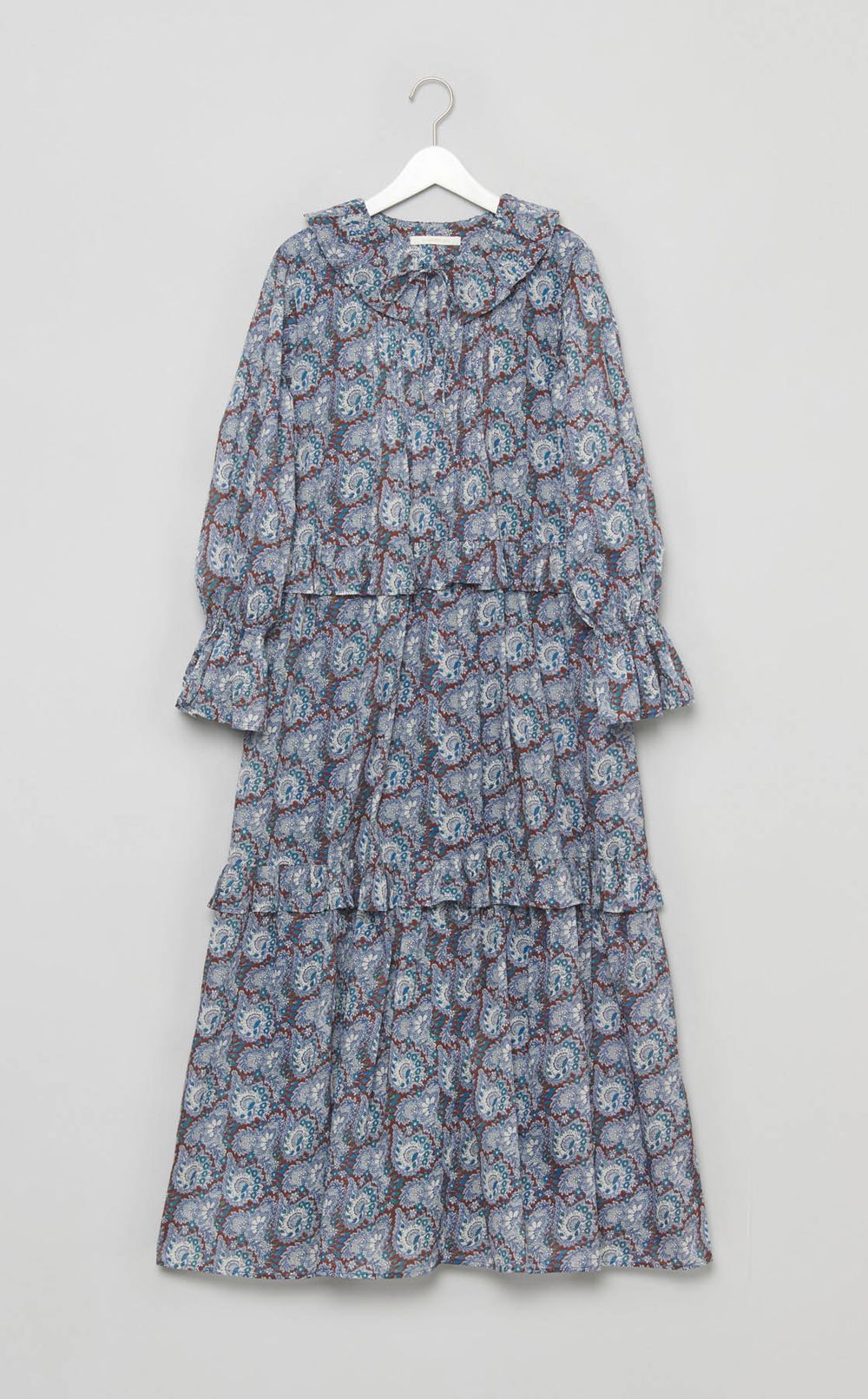 コットンオーガンザペイズリーワンピース