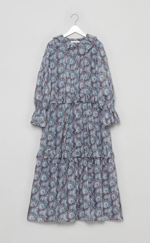 コットンオーガンザペイズリーワンピース