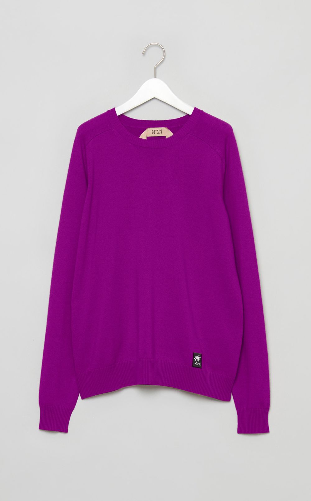 ウールクルーネックニットプルオーバー