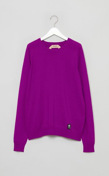 ウールクルーネックニットプルオーバー