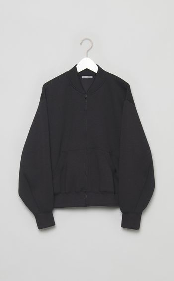 ボリュームスリーブジップアップブルゾン