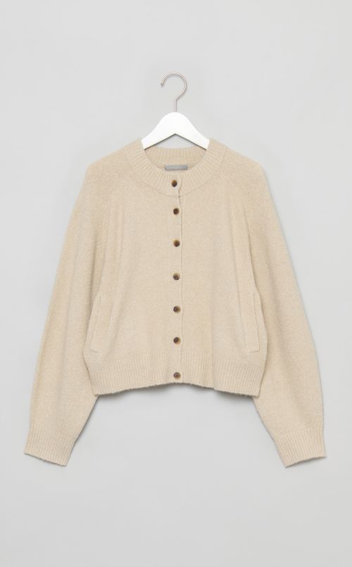 ボリュームスリーブニットカーディガン