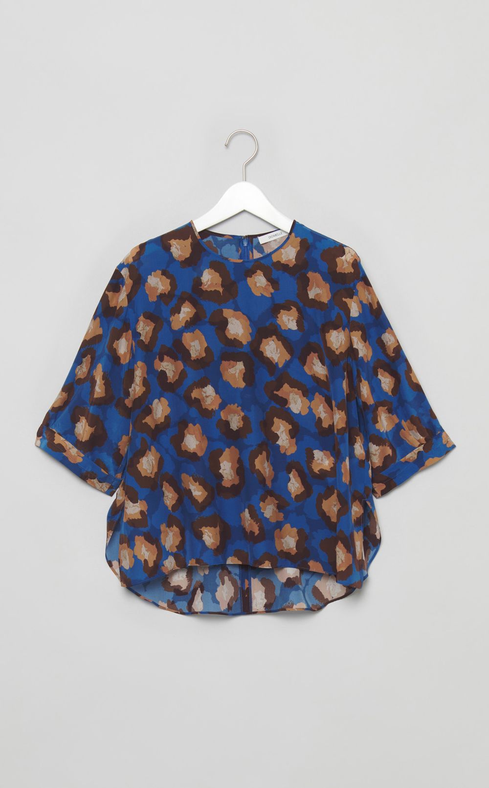 レオパードプリントブラウス