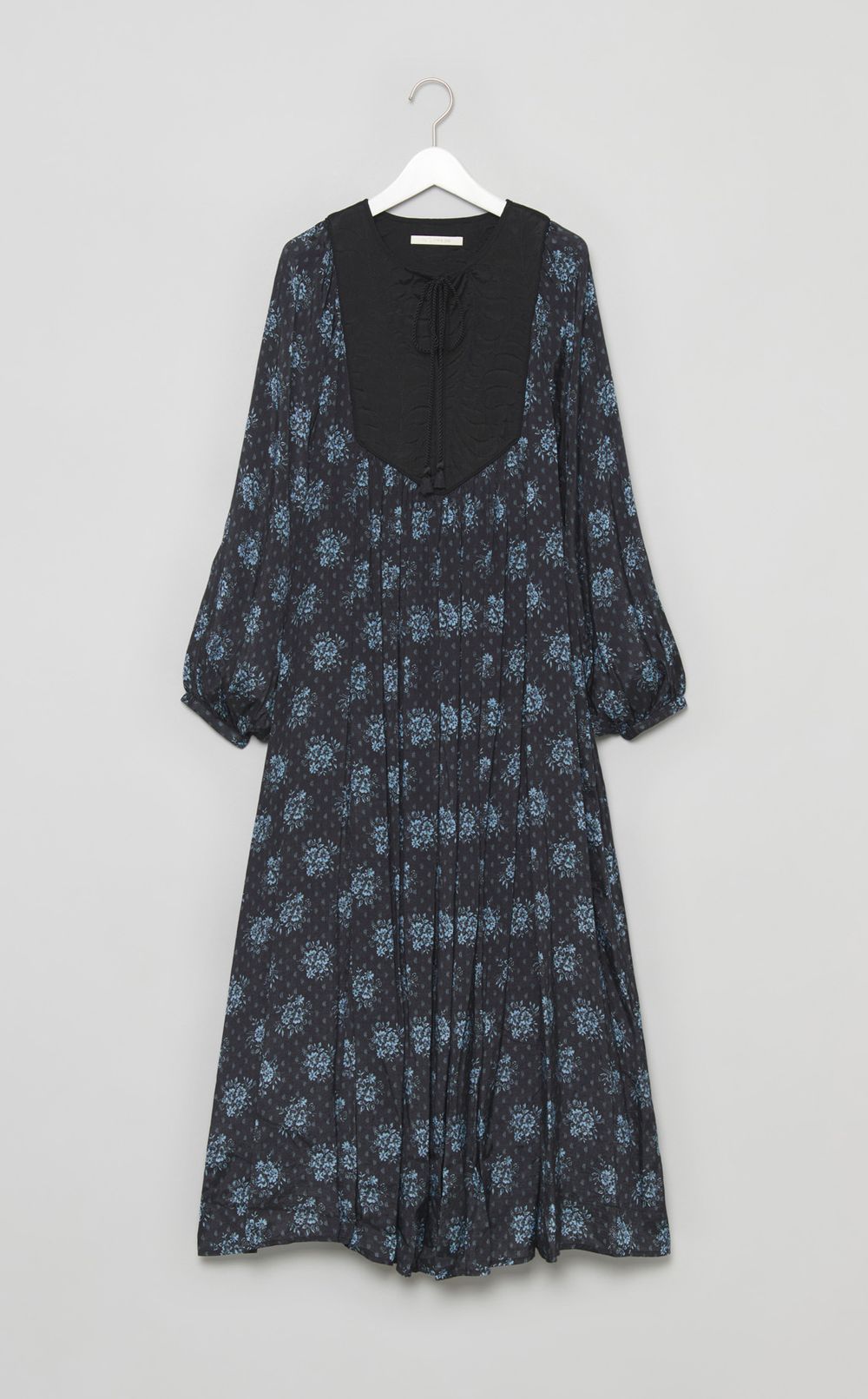 ジャガードポピープリントヨークワンピース