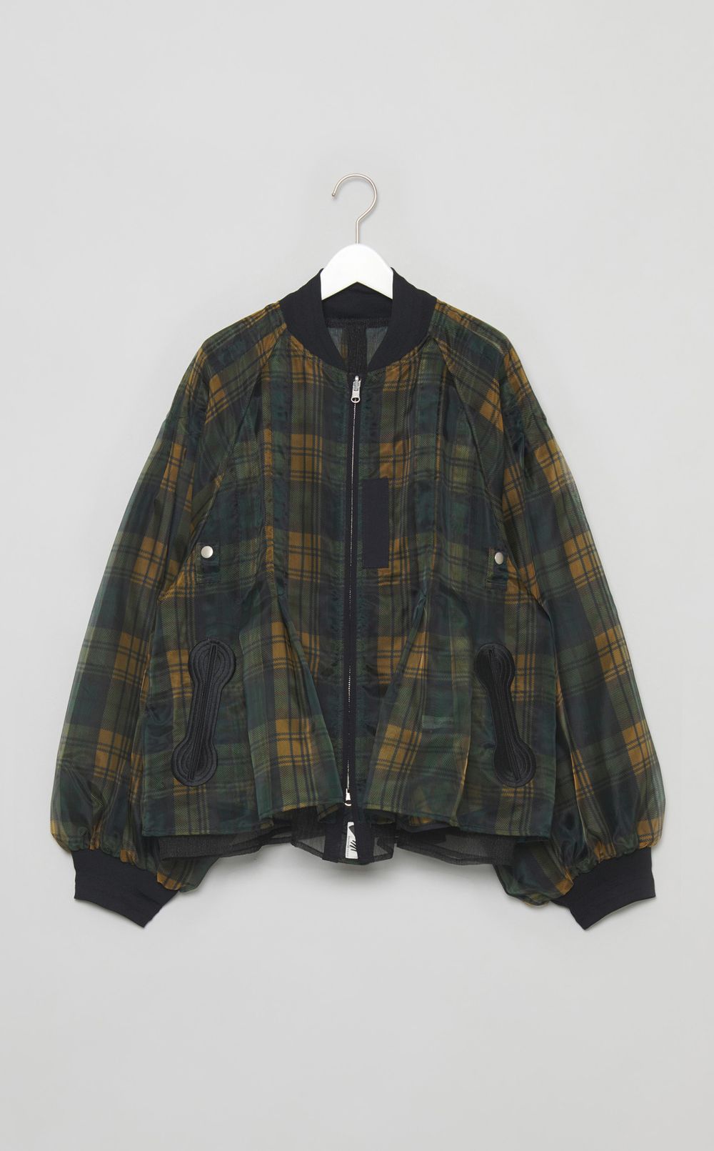 シースルータータンチェックMA-1