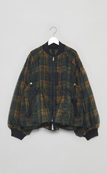 シースルータータンチェックMA-1