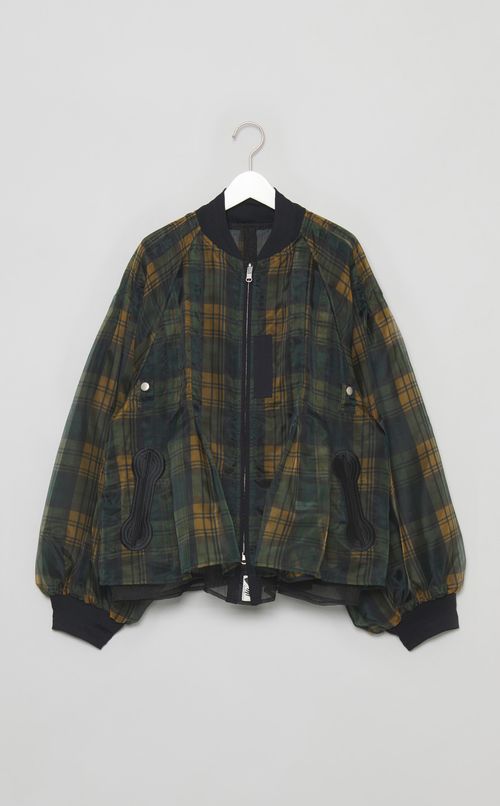 シースルータータンチェックMA-1