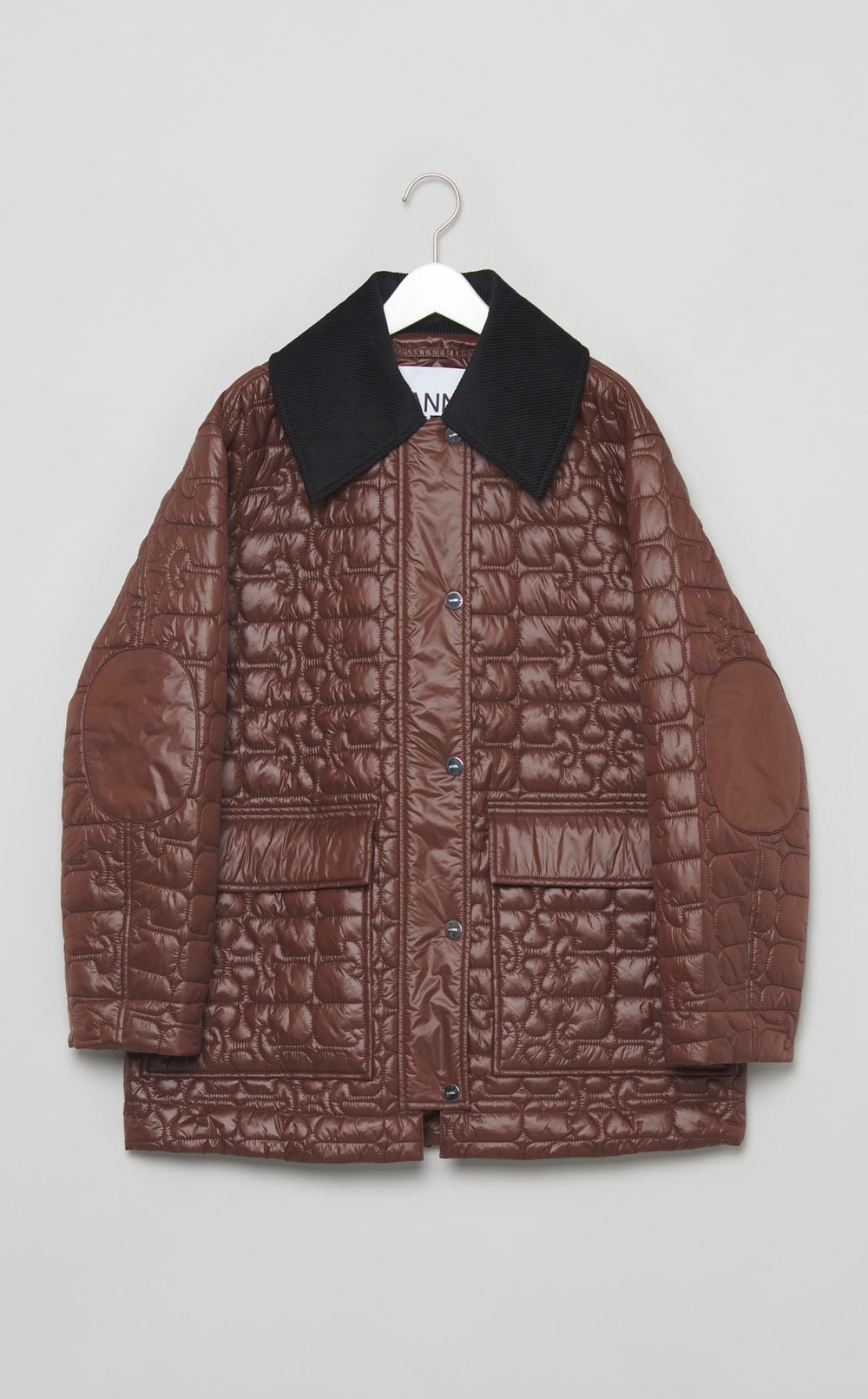 シャイニーキルティングブルゾン