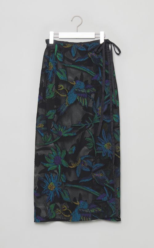 オパールフラワーラップスカート