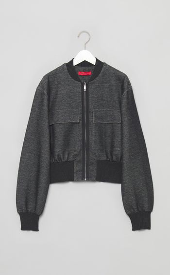 コットンストレッチジップアップブルゾン