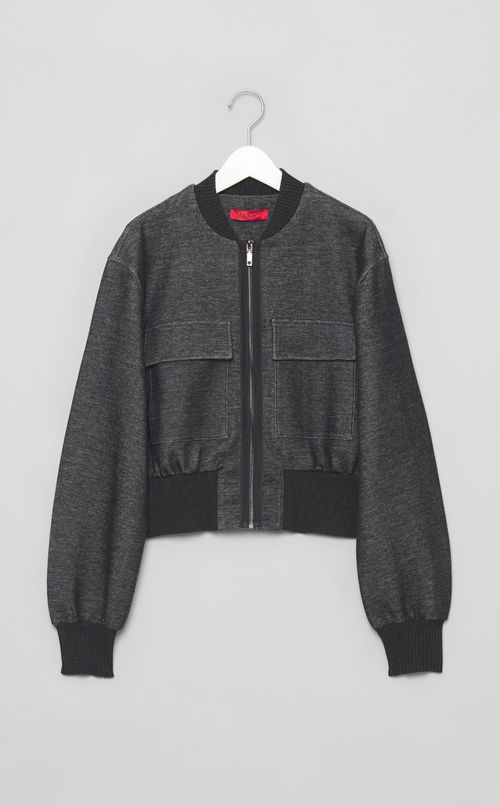 コットンストレッチジップアップブルゾン