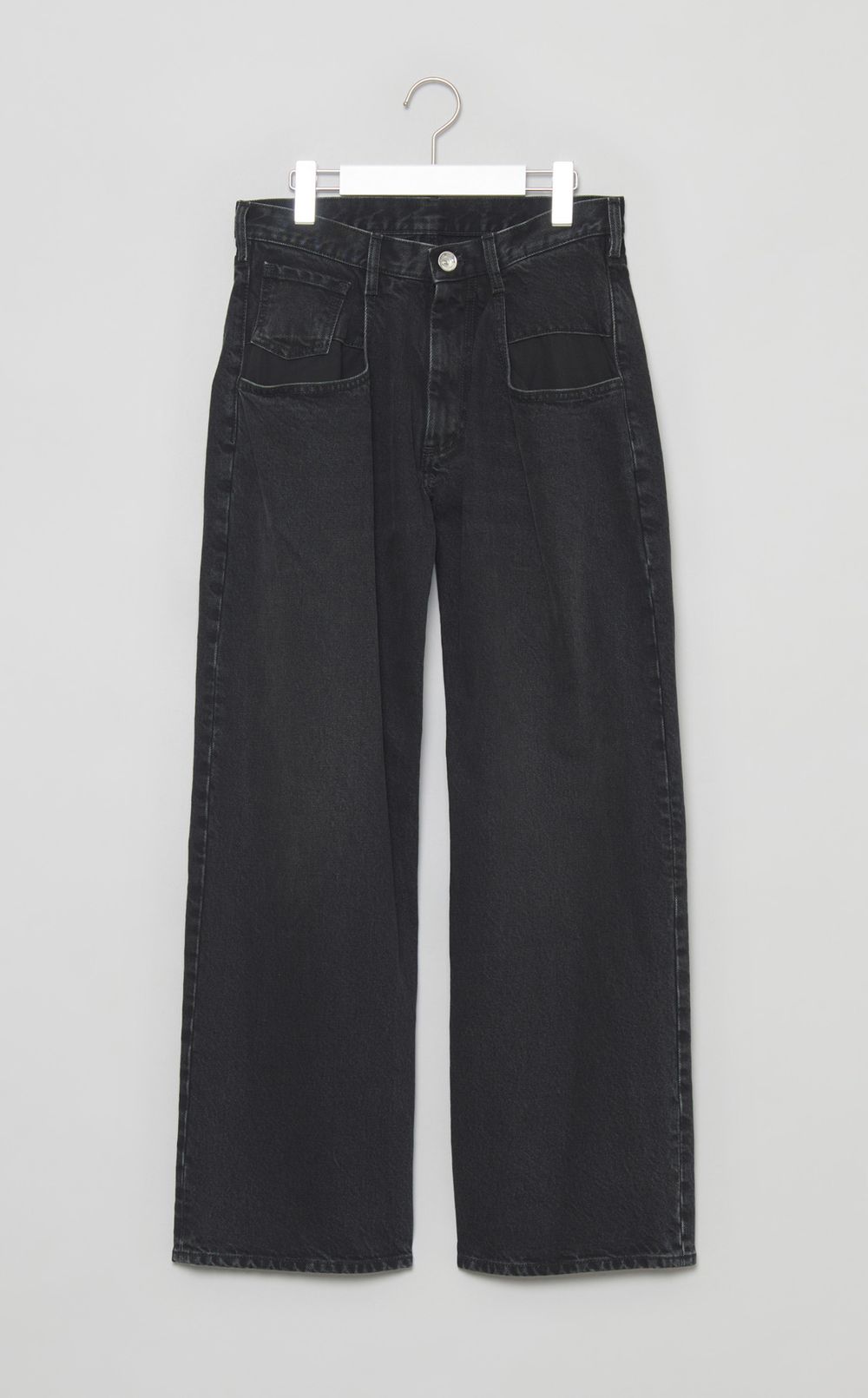 コントラストポケットデニムパンツ