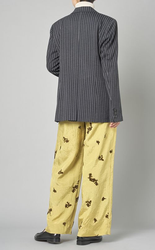 ピンストライプ2ボタンジャケット