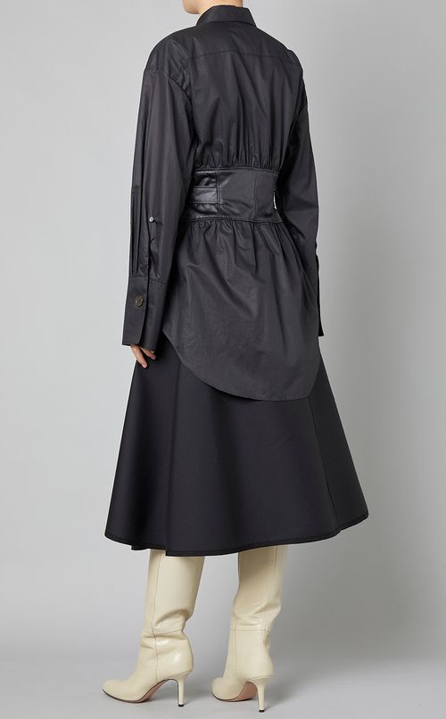 コルセットディテールシャツ