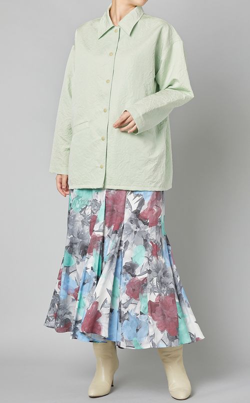 フローラルコーチジャケット