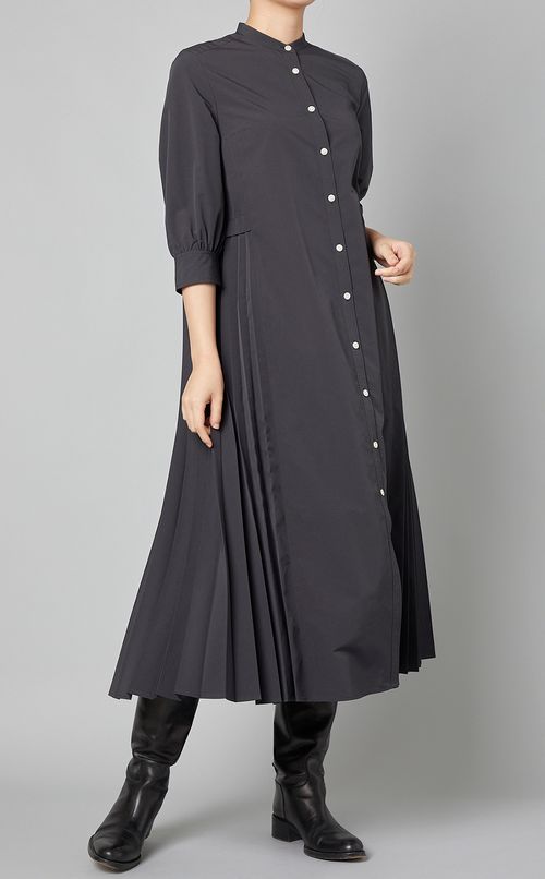 スパンブロードバックプリーツワンピース