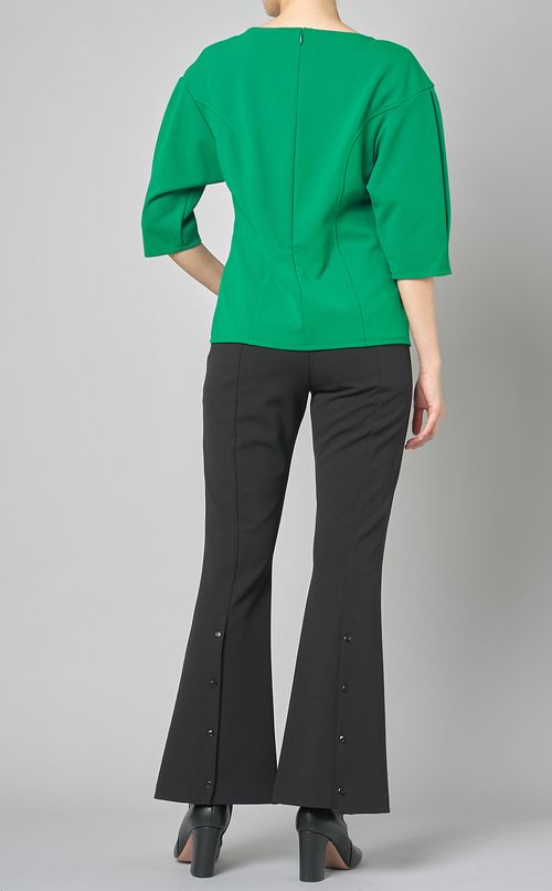 デザインネックカットソートップス