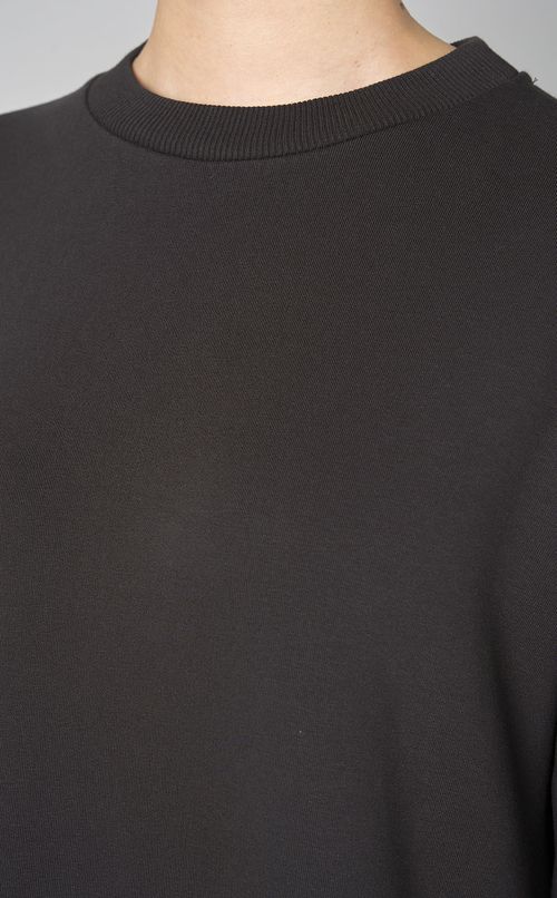 スウェットプリーツスカートコンビドレス