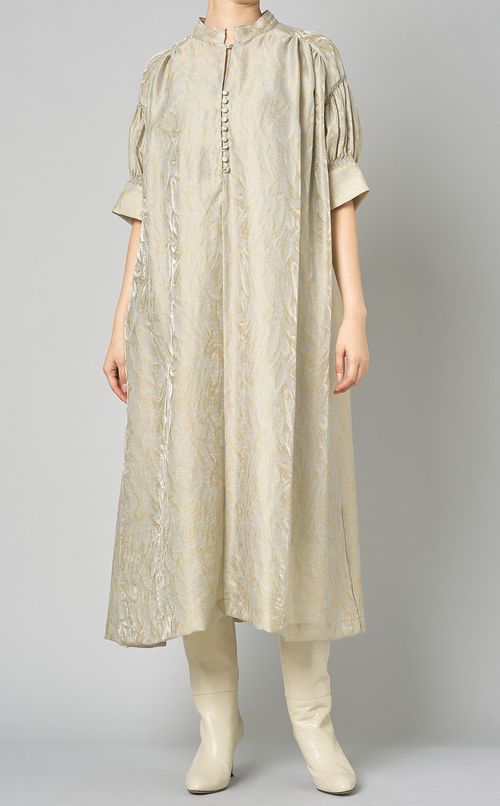 シャイニージャガードフレアワンピース