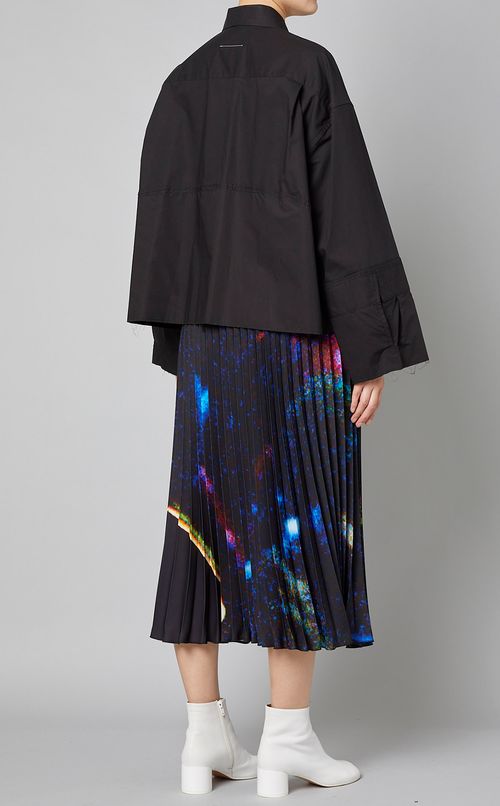 プリントアコーディオンプリーツスカート