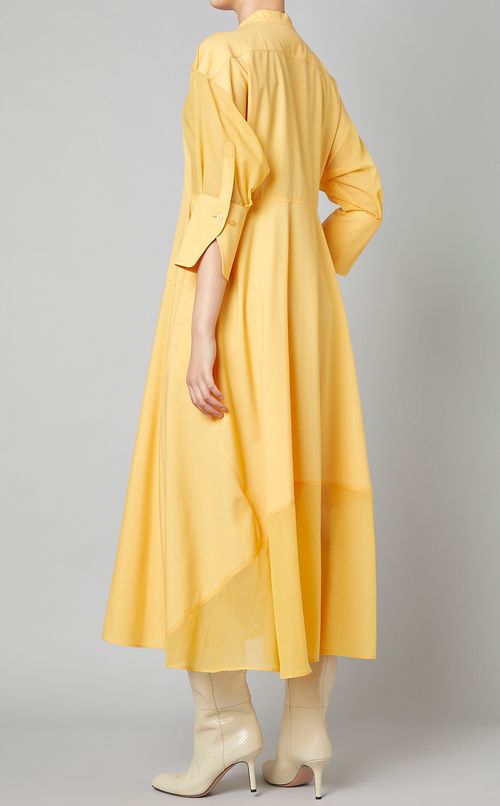 ウールボイルタキシードシャツワンピース