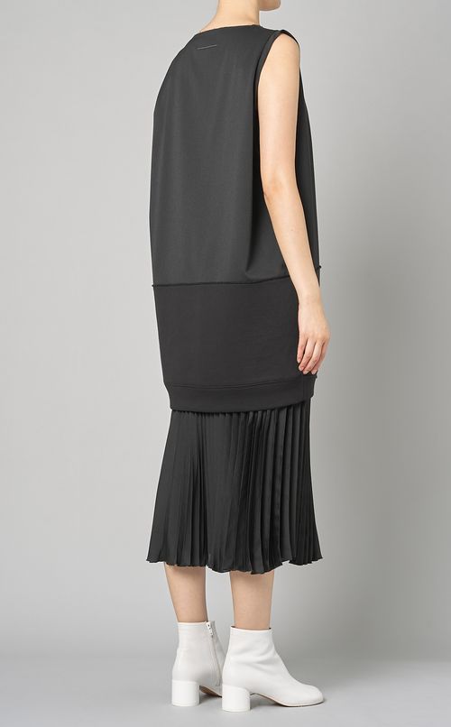 ウールVネックミニワンピース