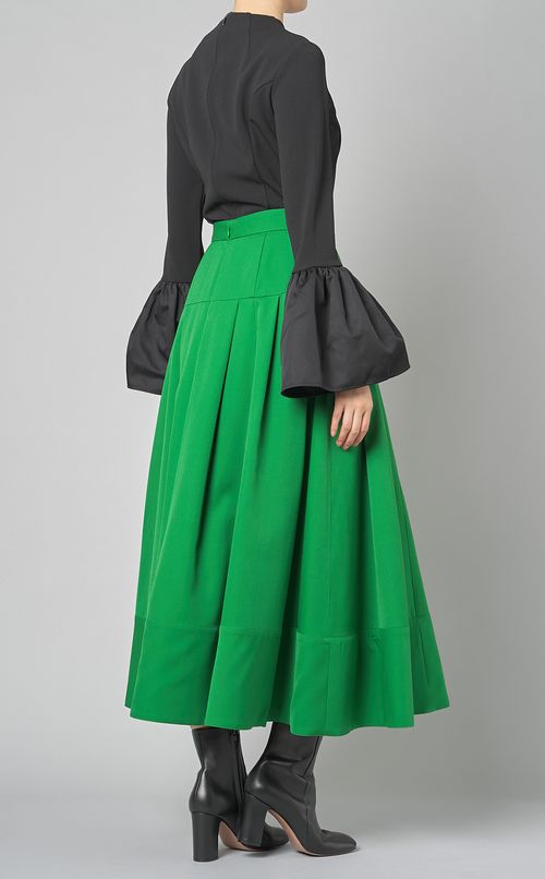 ウールフレアミディスカート